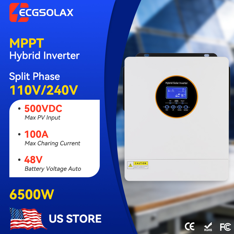 Flexible Solar Panel - ECGSOLAX 6.5KW Hybrid Solar Inverter US&EU