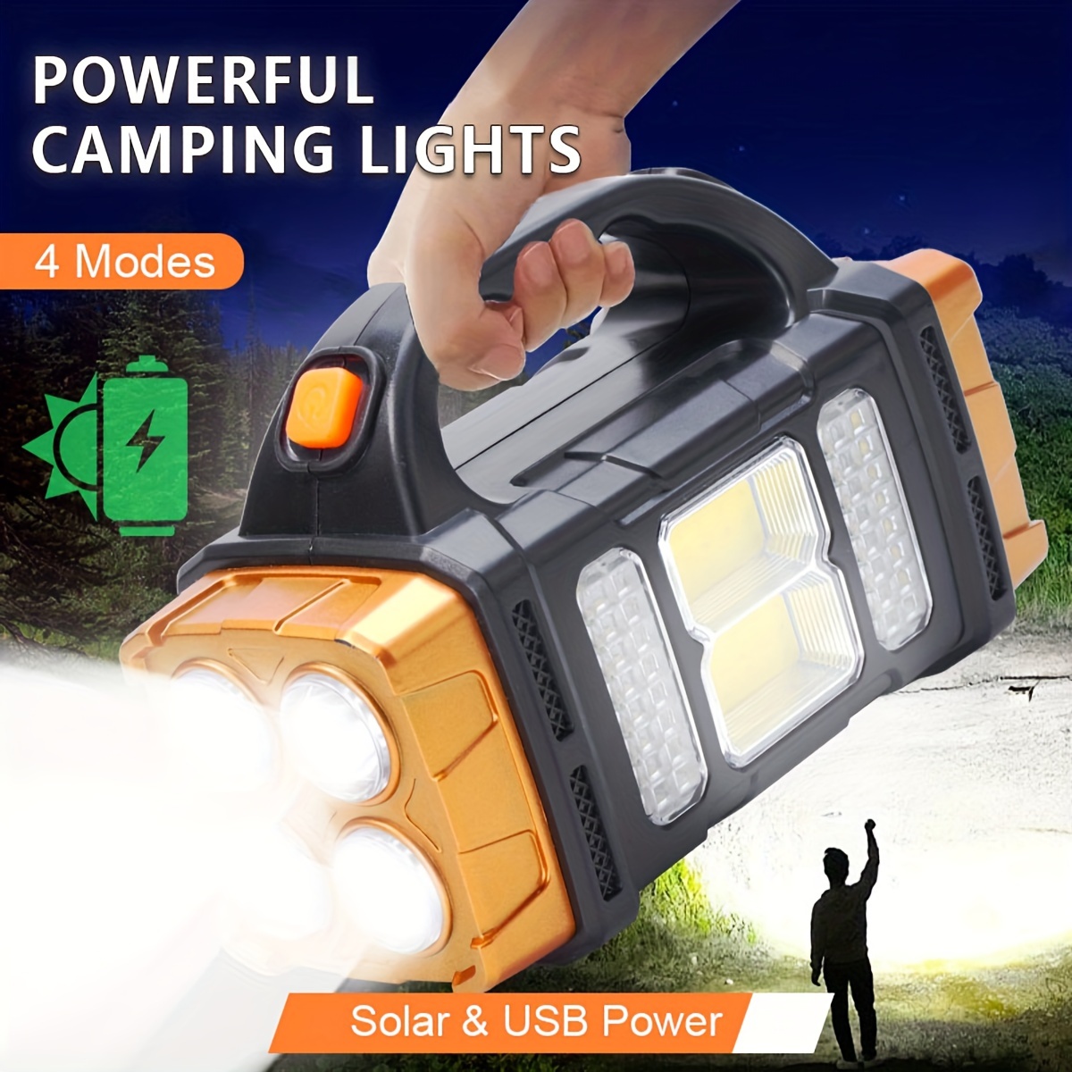 Renewable Energy Solar - New Upgrade Rechargeable High Power Solar