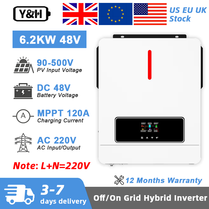 Flexible Solar Panel - Y&H 6.2KW Hybrid Solar Inverter 48VDC