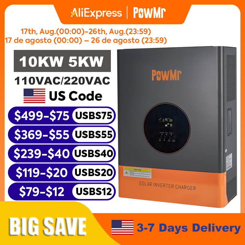 Flexible Solar Panel - PowMr 10KW 5KW Split Phase Inverter