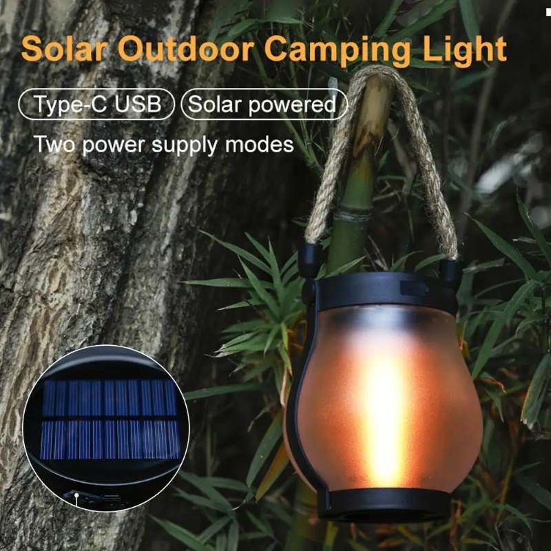 Solar Flame Lamp USB Rechargea - Renewable Energy Solar recension och pris