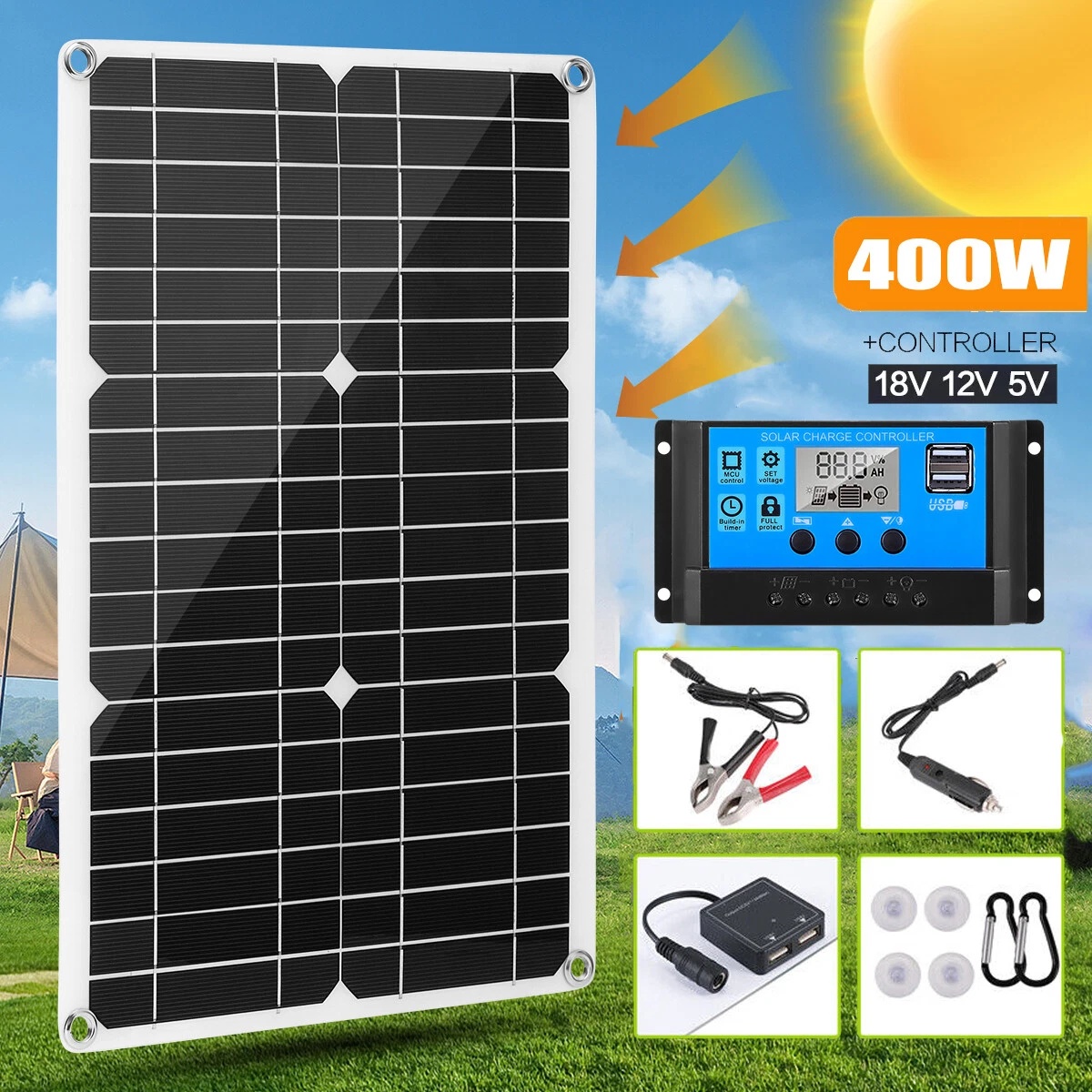 400W Semi-Flexible Solar Panel - Rv Solar Kit 400W recension och pris