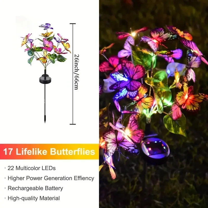 Solar LED Butterfly Garden Lig - Renewable Energy Solar recension och pris