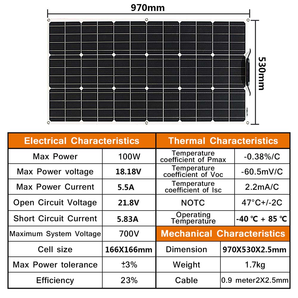 100 Watt Solar Panel 200w 300w - Rv Solar Kit 400W recension och pris