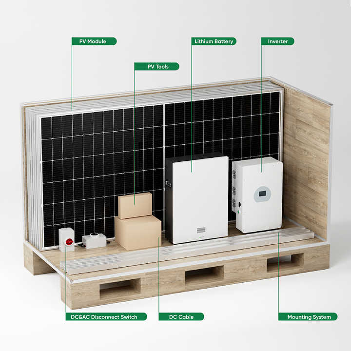 Deye 5kW 10kW 15kW Hybrid Sola - Solar Panel System 10Kw recension och pris