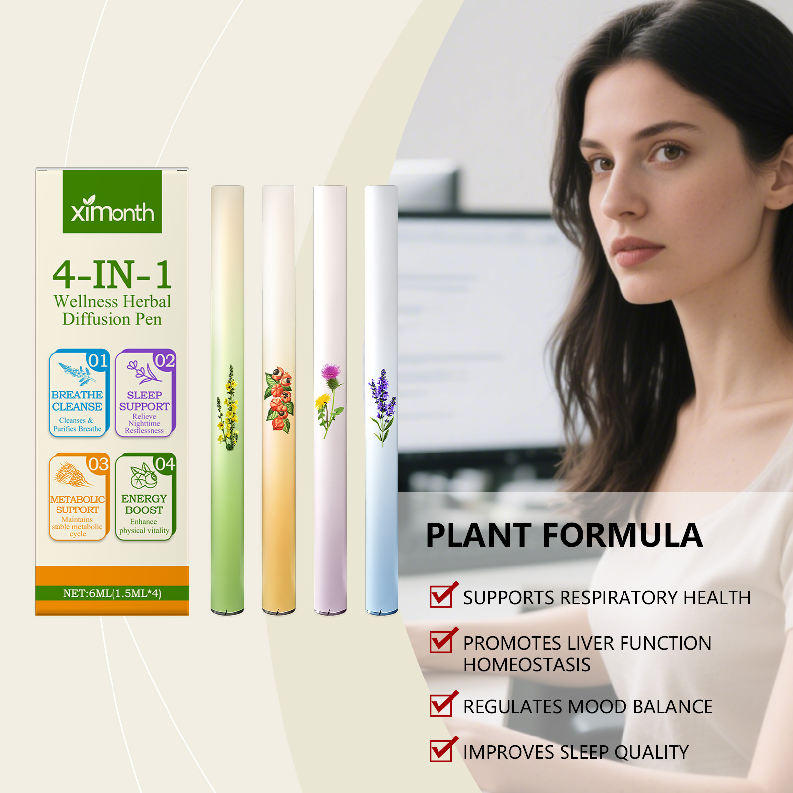 4 In 1 Air Freshening Pen Herb - Renewable Energy Resources recension och pris