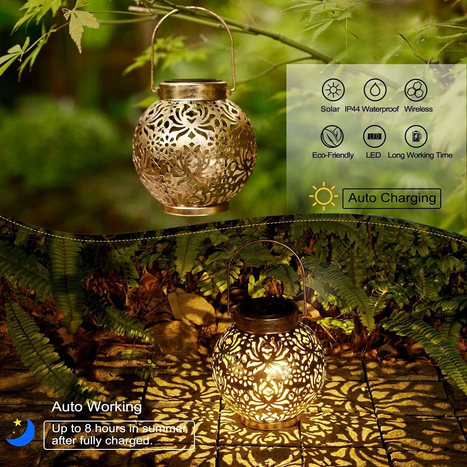 1-6PCS Moroccan Solar Lanterns - Renewable Energy Solar recension och pris