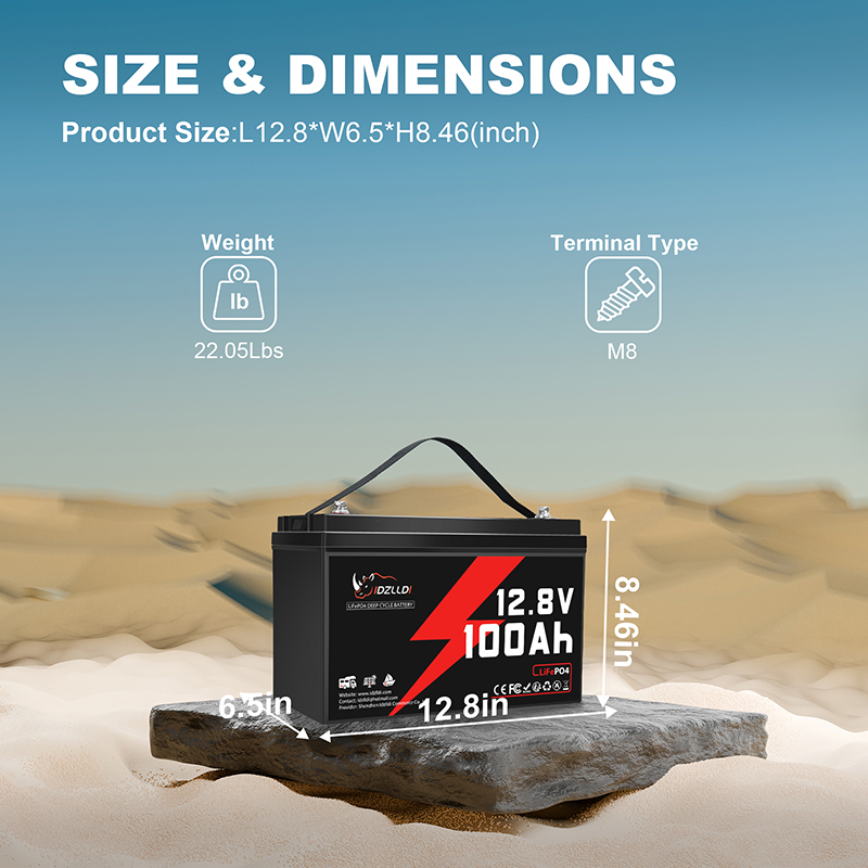 IDZLLDI 12.8V 100Ah LiFePO4 Ba - Renewable Energy Resources recension och pris