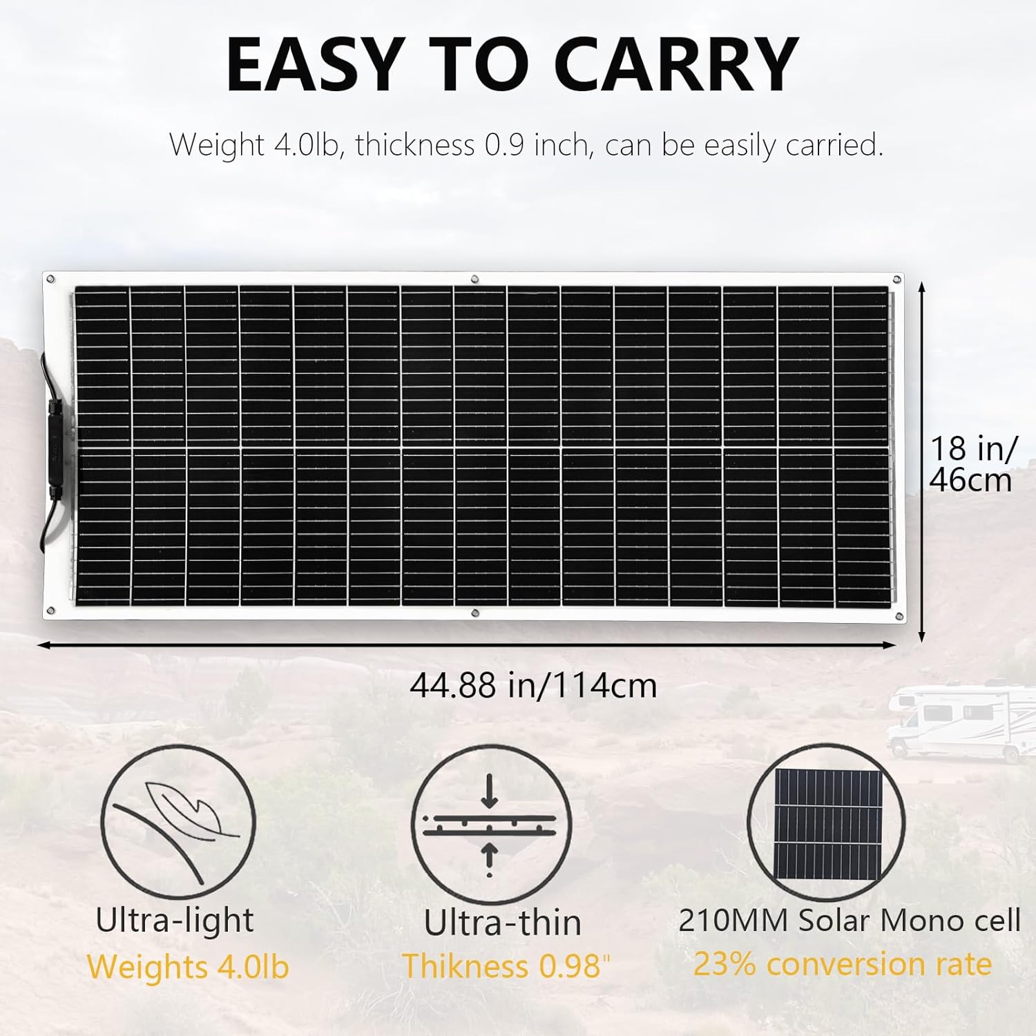 500W 400W 200W 100W Flexible S - Rv Solar Kit 400W recension och pris