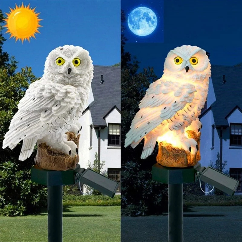 Solar Owl Statue Garden Light  - Renewable Energy Solar recension och pris