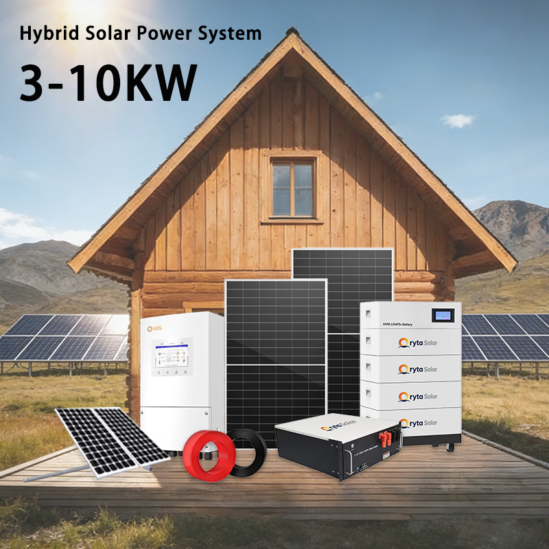 3KW-10KW Complete Off-Grid Hyb - Solar Panel System 10Kw recension och pris