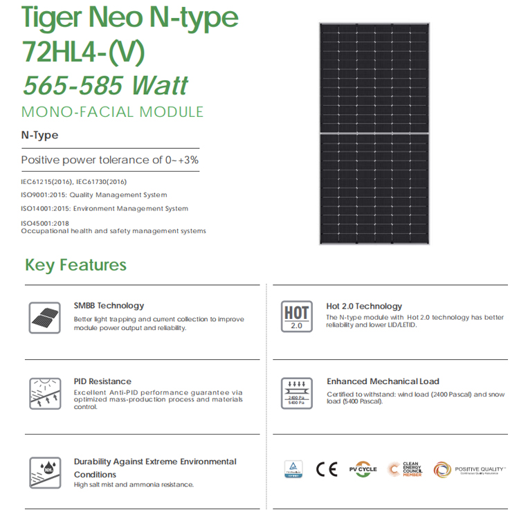 Jinko n Type Pv Module 610 Wat - Jinko Solar Panel N-Type recension och pris