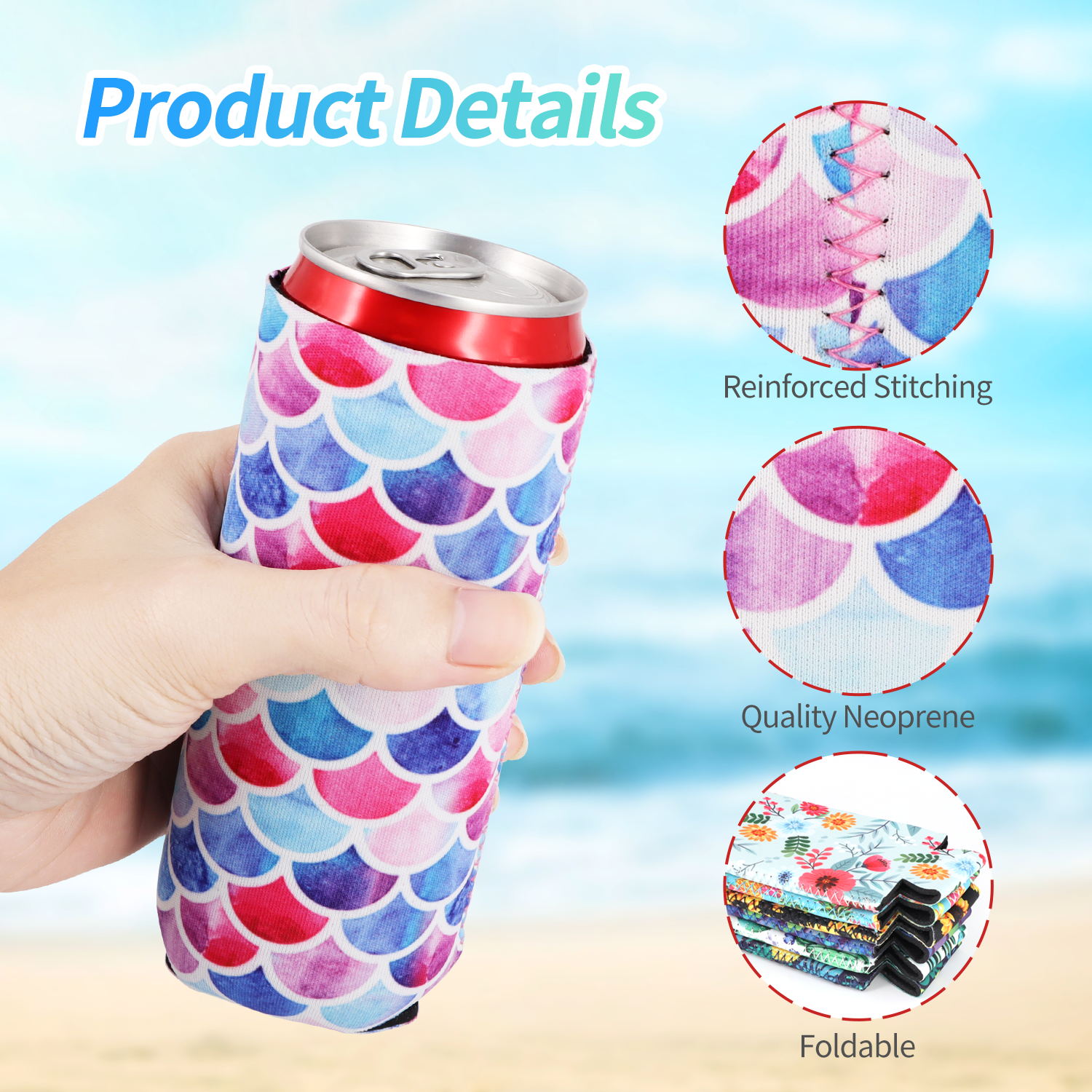 2Pcs Slim Can Sleeves, Reusabl - Renewable Energy Resources recension och pris