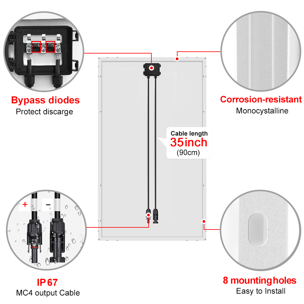 Dokio 18V 100W 200W 400W（kits） - Rv Solar Kit 400W recension och pris