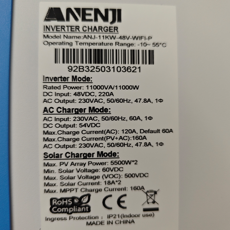 ANENJI 11KW 48V Hybrid Solar I - Flexible Solar Panel recension och pris