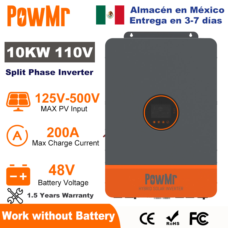 PowMr 10KW Split Phase Inverte - Flexible Solar Panel recension och pris