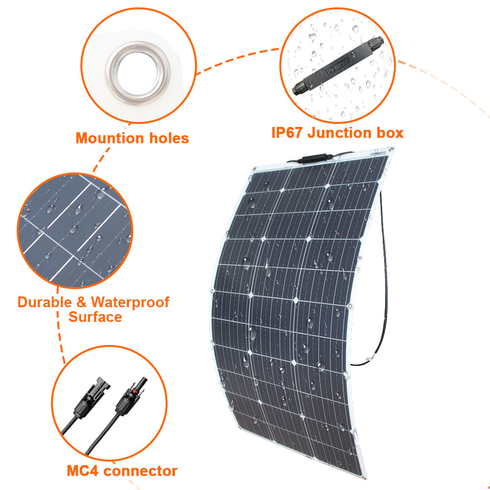 Solar Panel Kit 100W 200W 300W - Rv Solar Kit 400W recension och pris