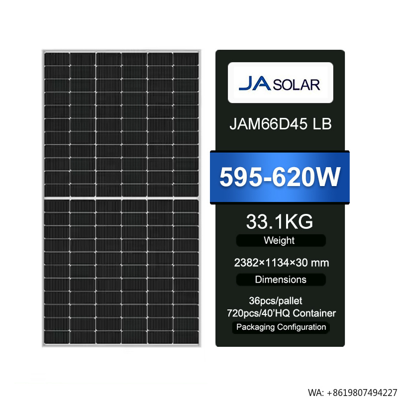 Low MOQ JA Solar Panel Double  - Jinko Solar Panel N-Type recension och pris